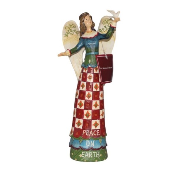 St. Nicholas Square Peace on Earth Angel 2009  Winterland Collection 10.25” Tall - Picture 1 of 5